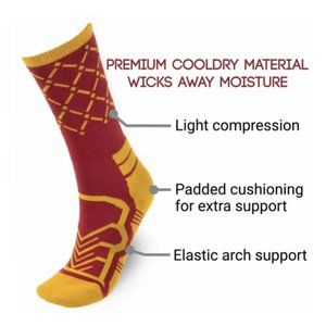 Basketball Net Socks - Anax Advantage: Cooldry Light Compression Crew - Medium